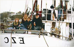 Our family aboard the EZC